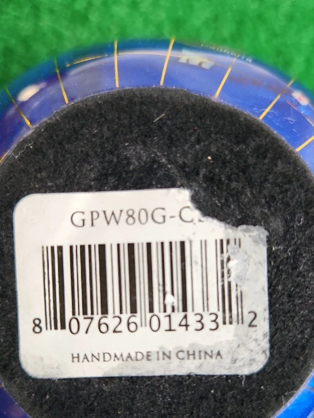 Gemstone World Globe Paperweight Inlaid Crushed Gemstones/ Shell